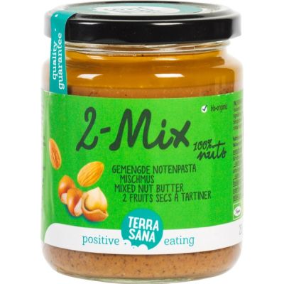 Notenpasta hazelnoot-amandel van TerraSana, 6 x 250 g